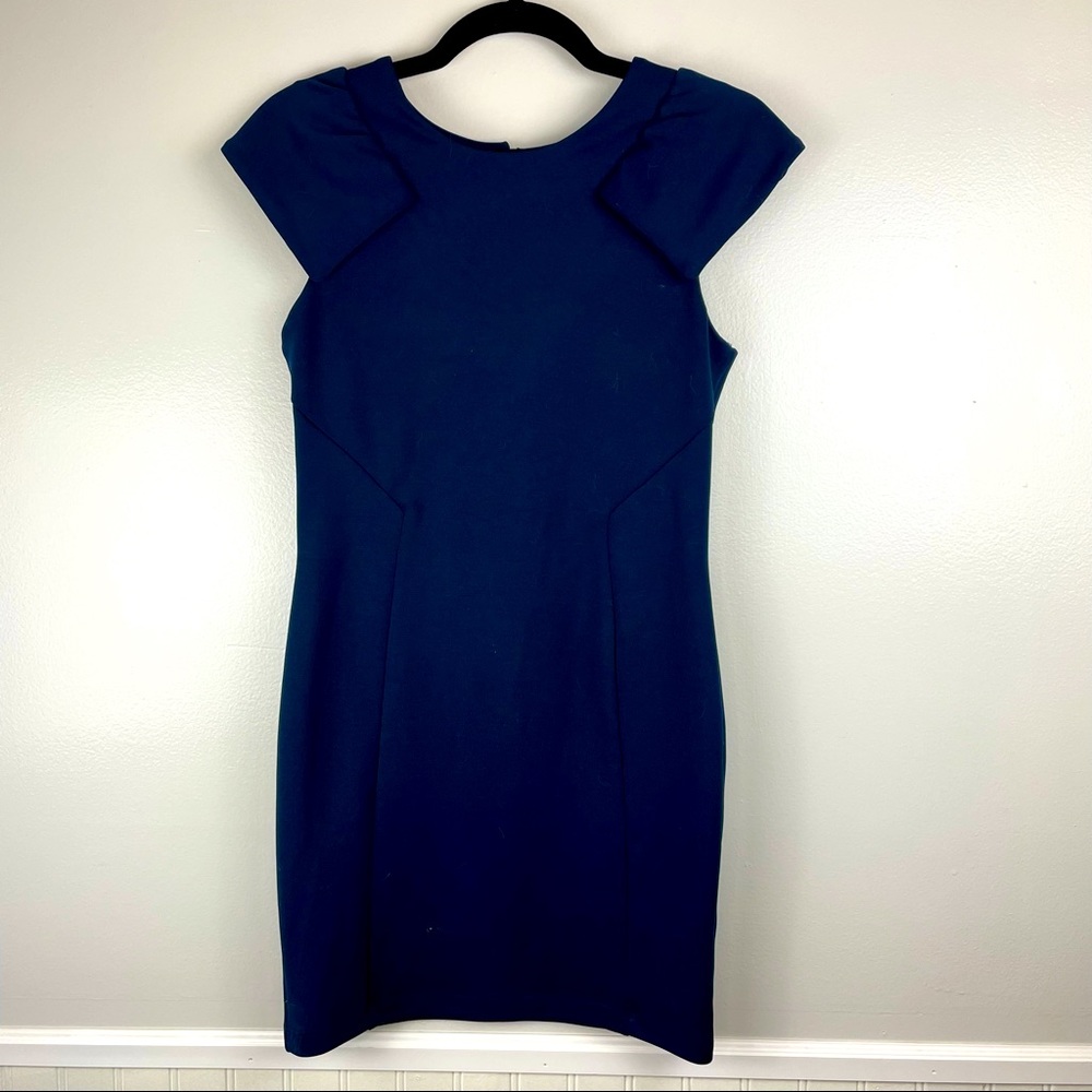 River Island navy blue mini dress.